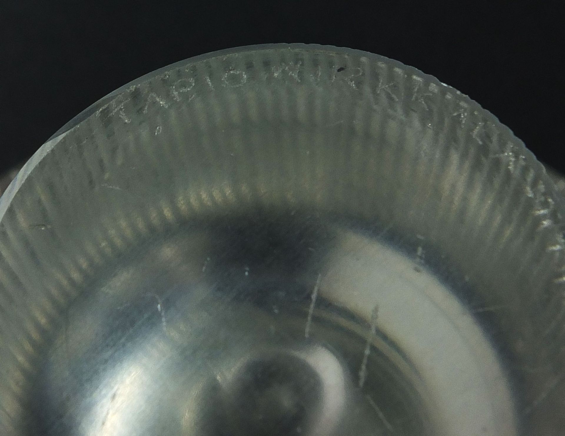 Tapio Wirkkala for Iittala, Tatti mushroom glass vase, etched marks to the base, 11.5cm high :For - Image 5 of 6