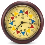 RAF style fusée wall clock with painted dial, 33cm in diameter :For Further Condition Reports Please