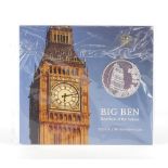 2015 UK one hundred pound fine silver coin commemorating Big Ben :For Further Condition Reports