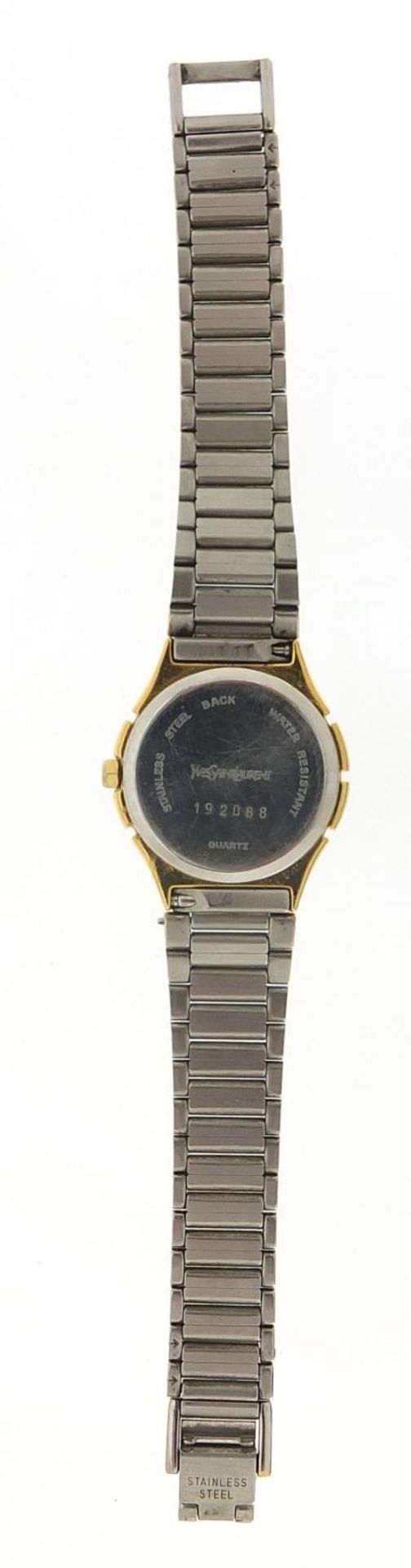 Yves St. Laurent, ladies quartz wristwatch numbered 192088, 24mm in diameter :For Further - Image 6 of 6