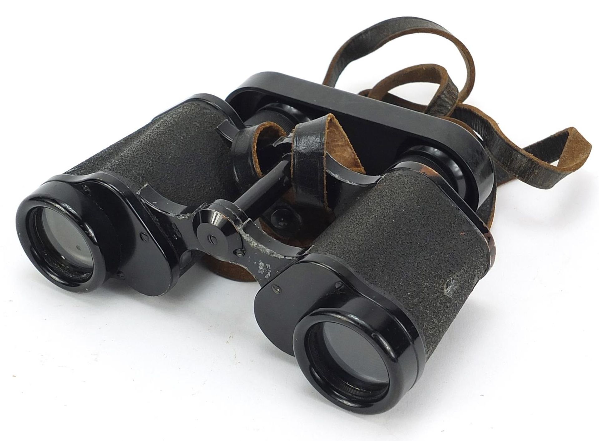 Pair of military interest Carl Zeiss Jena 6 x 30 binoculars with case numbered 1941734 :For - Image 2 of 8