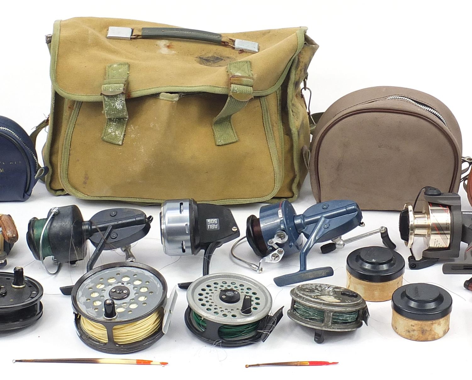 Vintage and later fishing reels and accessories including The Competent Angler hardback book, Elo - Image 3 of 6