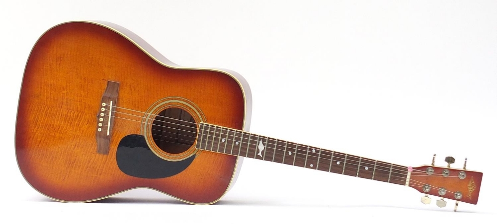 Marlin six string acoustic guitar model MF2-7, 102.5cm in length : For Further Condition Reports