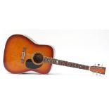 Marlin six string acoustic guitar model MF2-7, 102.5cm in length : For Further Condition Reports
