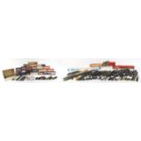 Collection of 00 gauge model railway track, empty boxes and advertising wagons : For Further