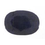 Oval blue sapphire gemstone with certificate, 268.0 carat : For Further Condition Reports Please
