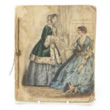 19th century lithographic book with costume designs signed Julis David : For Further Condition