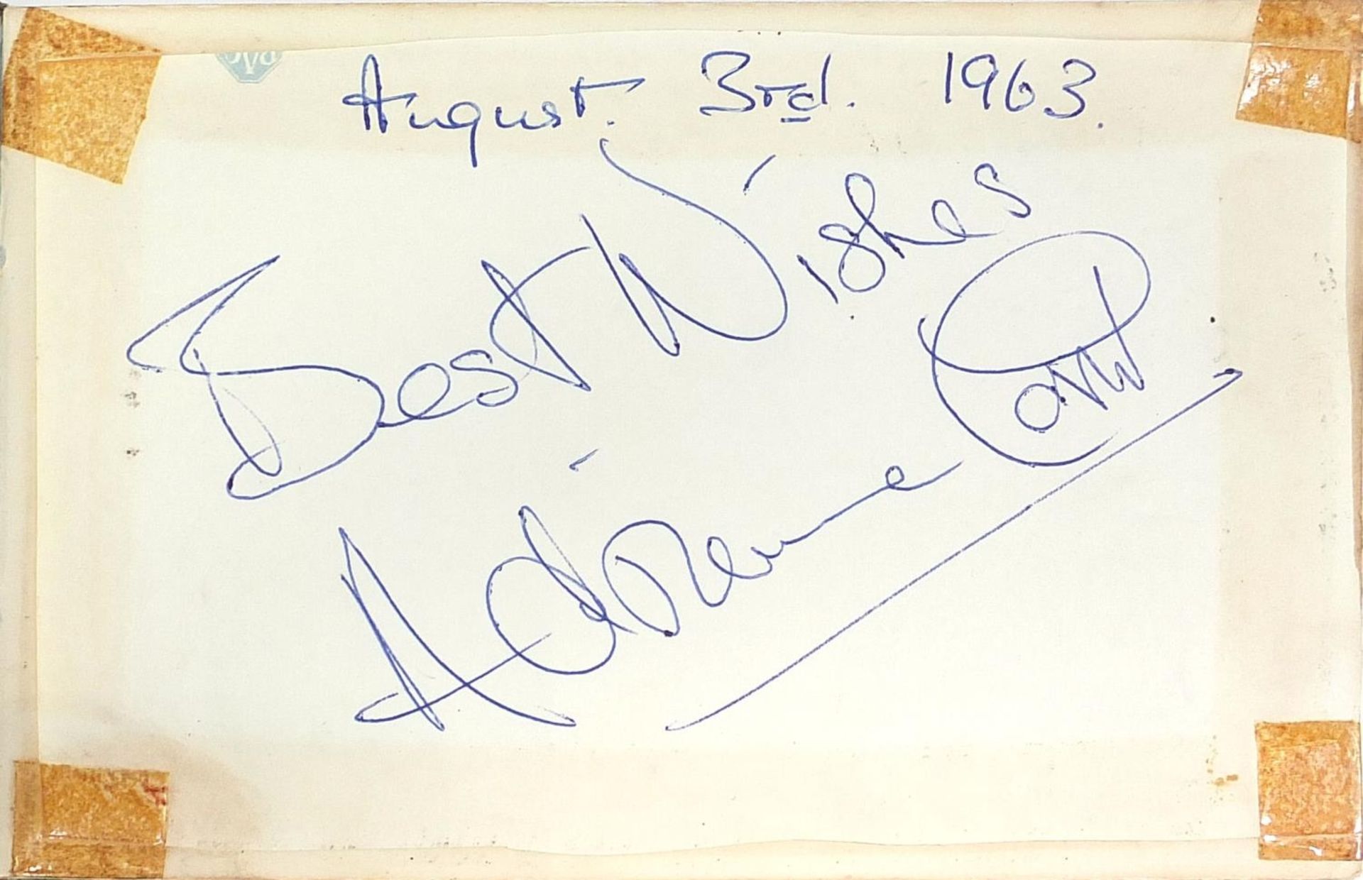 1960's autograph album with various autographs : For Further Condition Reports Please Visit Our - Bild 2 aus 6