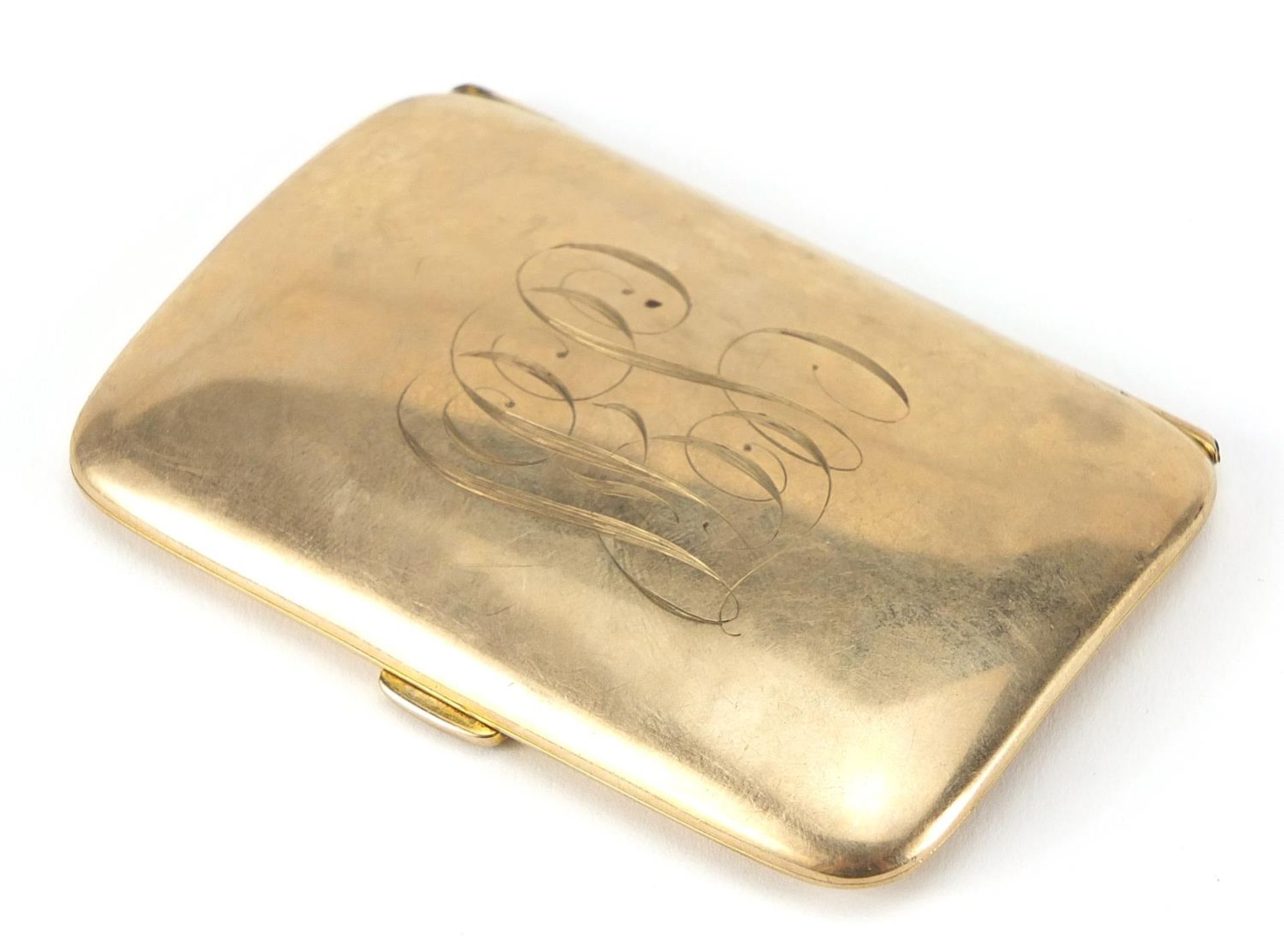 S Blanckensee & Son Ltd, Victorian 9ct gold cigarette case, Birmingham 1896, 8cm wide, 47.5g : For - Image 6 of 6