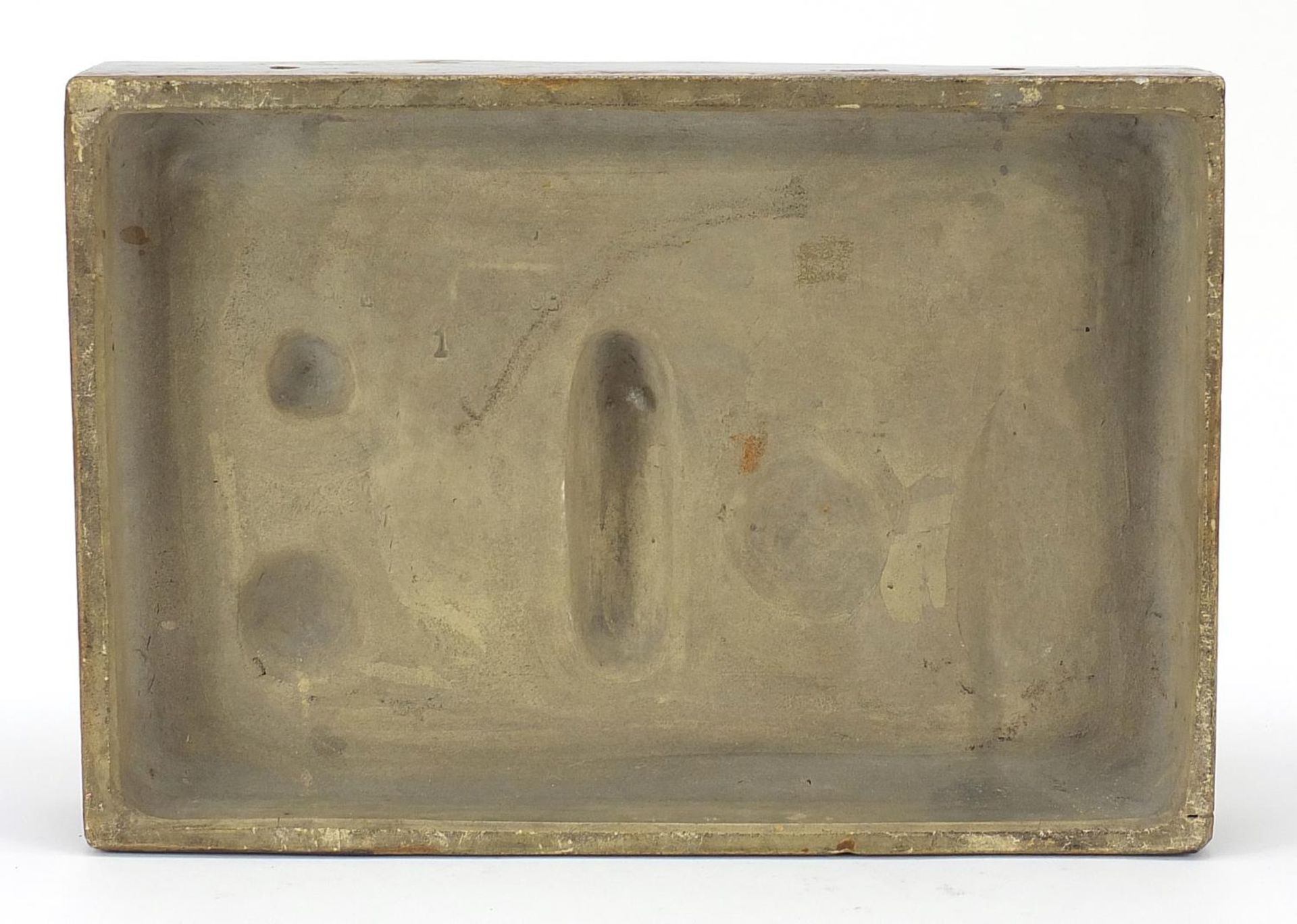 19th century Continental stoneware plaque decorated in relief with religious zealots burning - Image 5 of 8