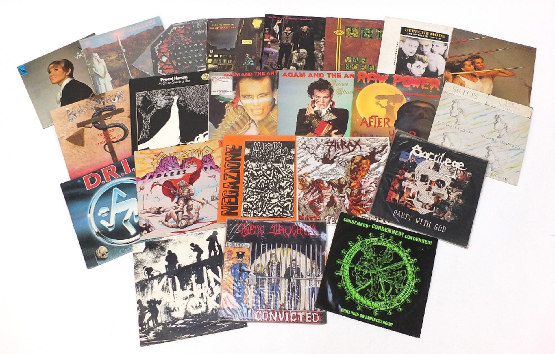 Vinyl LP's including Colosseum Valentyne Suite on vertigo swirl, David Bowie, Van Morrison,