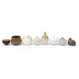 Continental and studio pottery including a vase by Les Cole, Hallstatd of Austria and Elkesley,