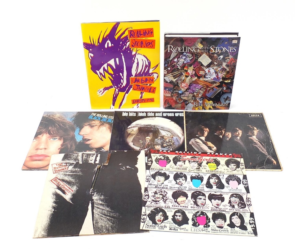 The Rolling Stones vinyl LP's and collectables including Urban Jungle Europe 1994 tour program,