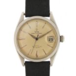 Tudor, gentlemen's Prince Oysterdate automatic wristwatch, the case numbered 282163 7966, 34mm in