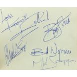 Vintage autograph album with various autographs : For Further Condition Reports Please Visit Our