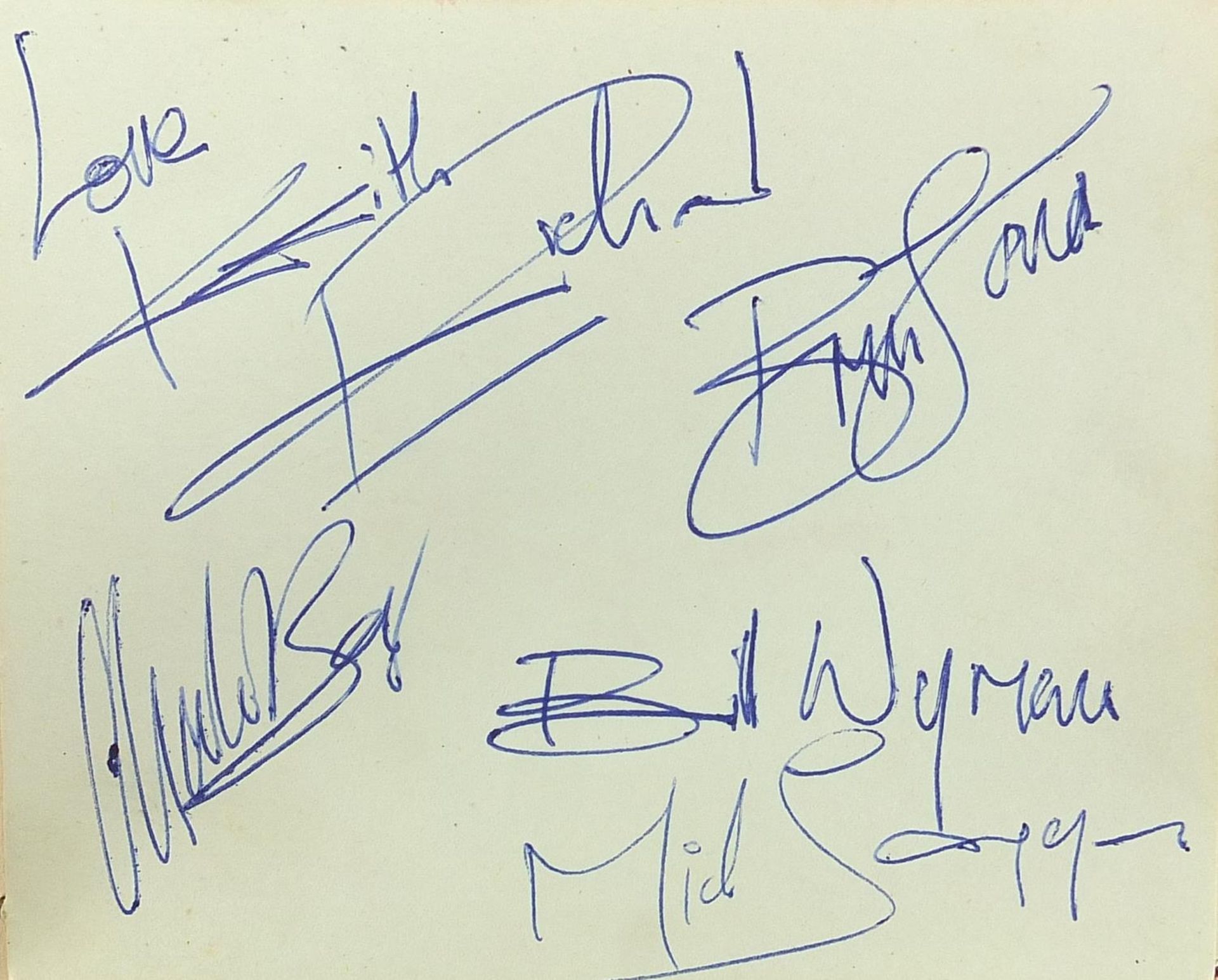 Vintage autograph album with various autographs : For Further Condition Reports Please Visit Our