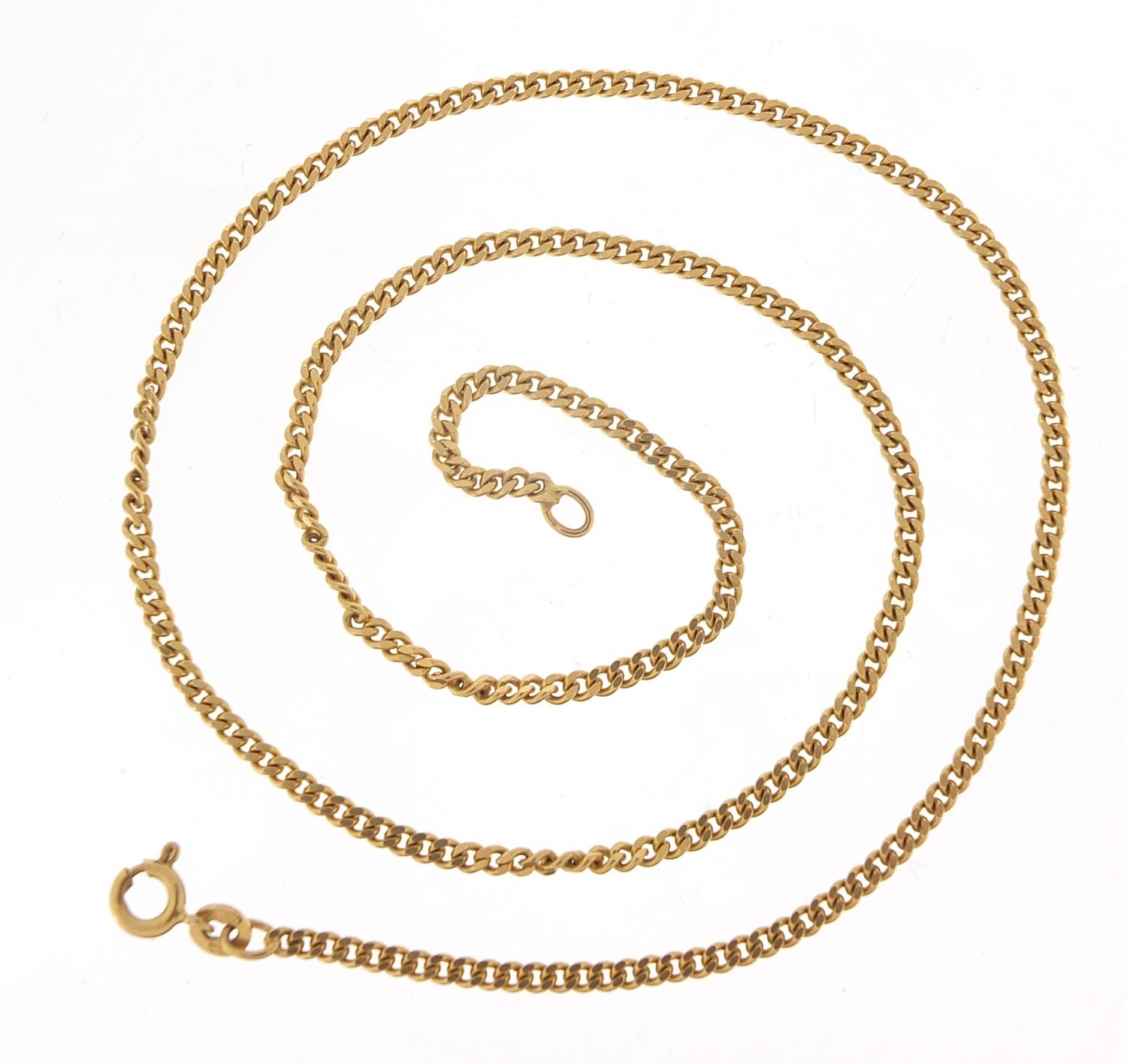 9ct gold curb link necklace, 46cm in length, 7.9g : For Further Condition Reports Please Visit Our - Image 2 of 3