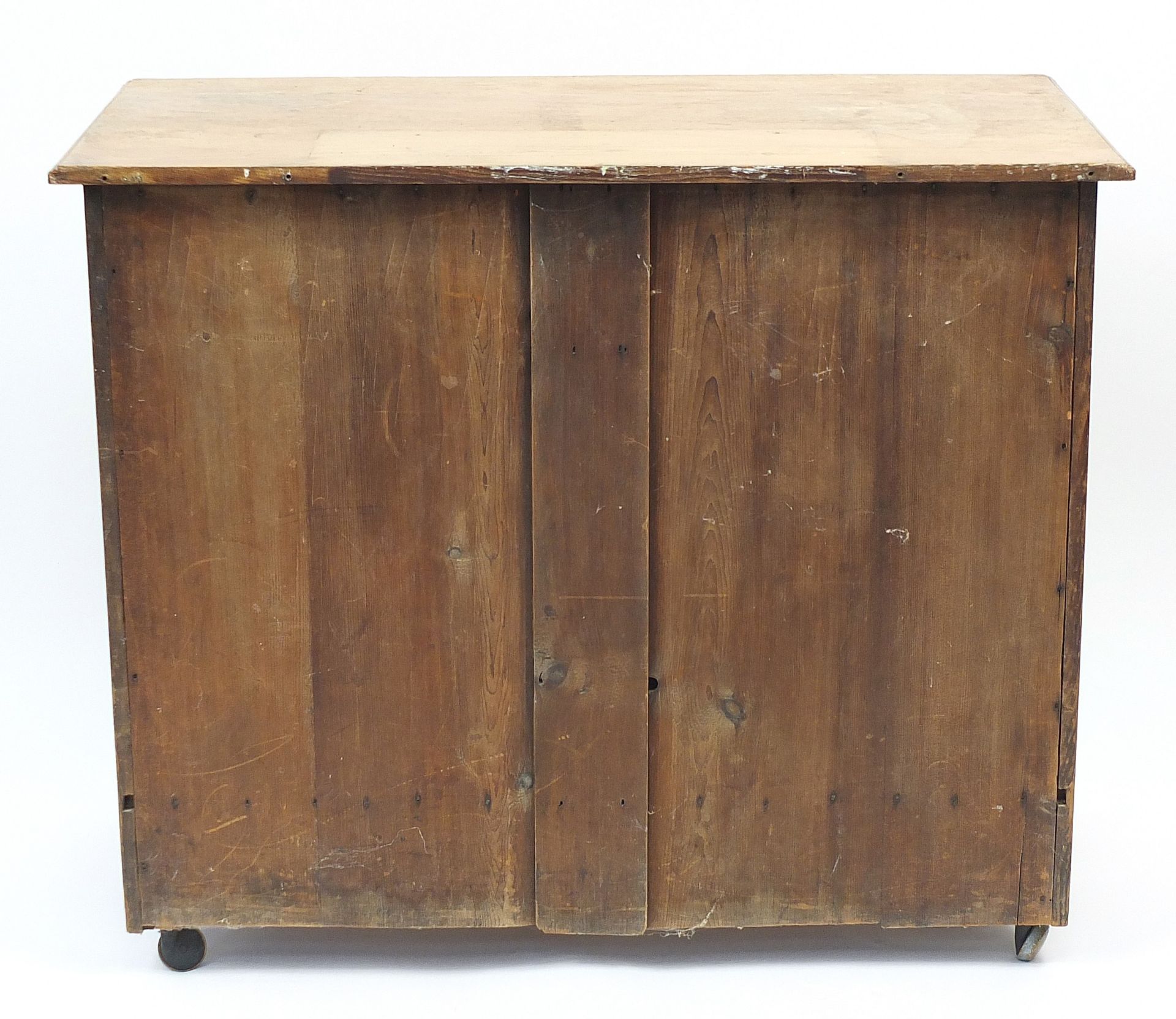 Edwardian four drawer chest with 81cm H x 97cm W x 50cm D : For Further Condition Reports Please - Image 4 of 4