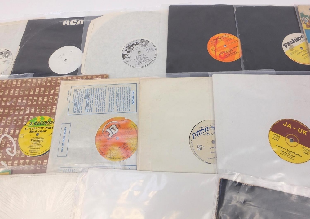 Reggae vinyl LP's and 12 inch singles including Lee Perry, Firehouse Crew, More Gregory, Gregory - Image 3 of 6