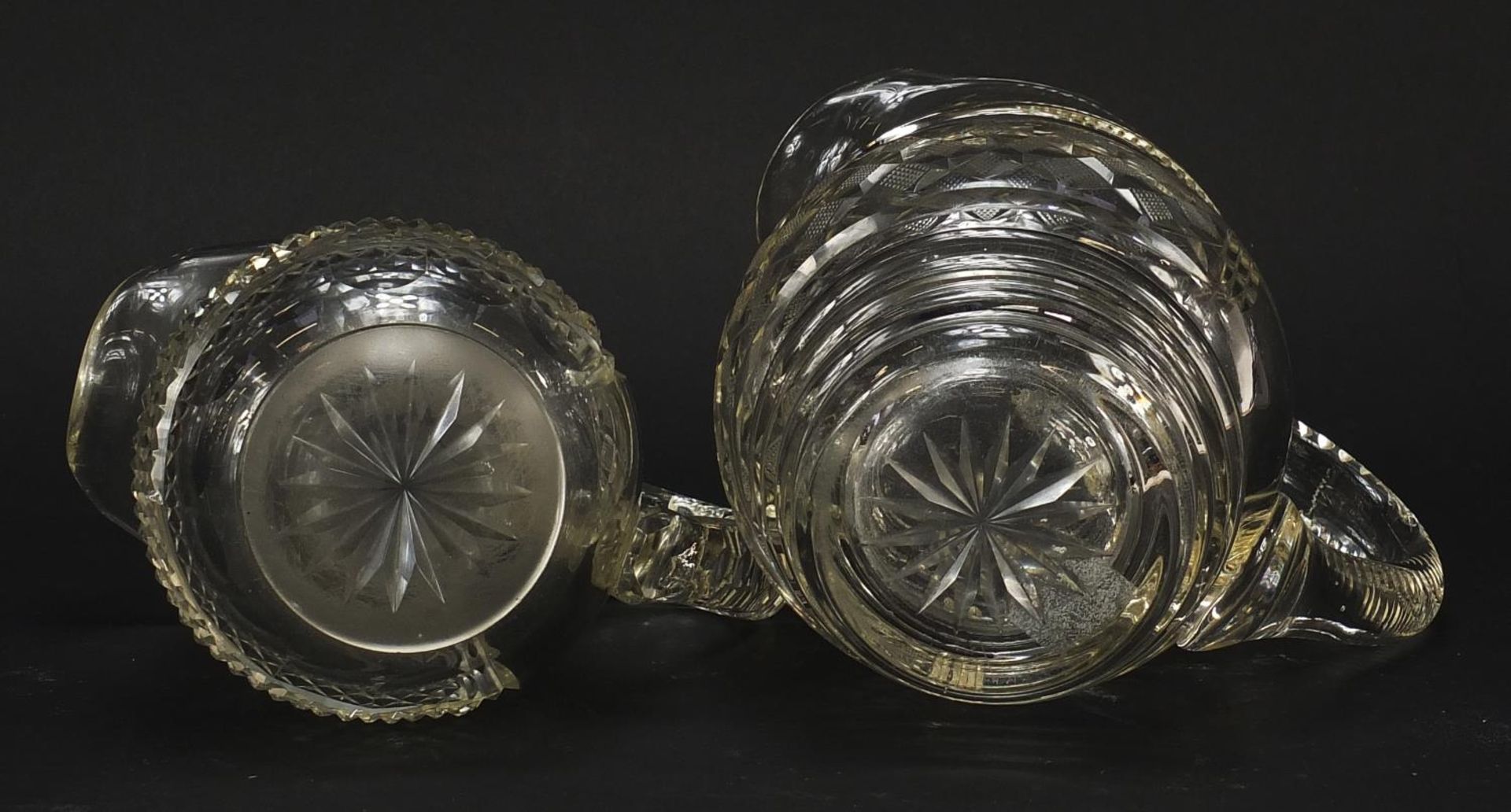 Two Georgian cut glass jugs, the largest 19cm high : For Further Condition Reports Please Visit - Bild 4 aus 4