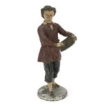 Cold painted spelter figure of an artist, 26cm high : For Further Condition Reports Please Visit Our