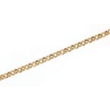 9ct gold Belcher link necklace, 40cm in length, 2.3g : For Further Condition Reports Please Visit