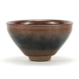 Chinese hare's fur pottery bowl, 13cm in diameter : For Further Condition Reports Please Visit Our