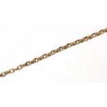 Victorian 9ct rose gold necklace, 40cm in length, 5.0g : For Further Condition Reports Please