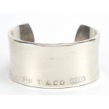 Tiffany & Co, silver cuff bangle, 71.5g : For Further Condition Reports Please Visit Our Website -