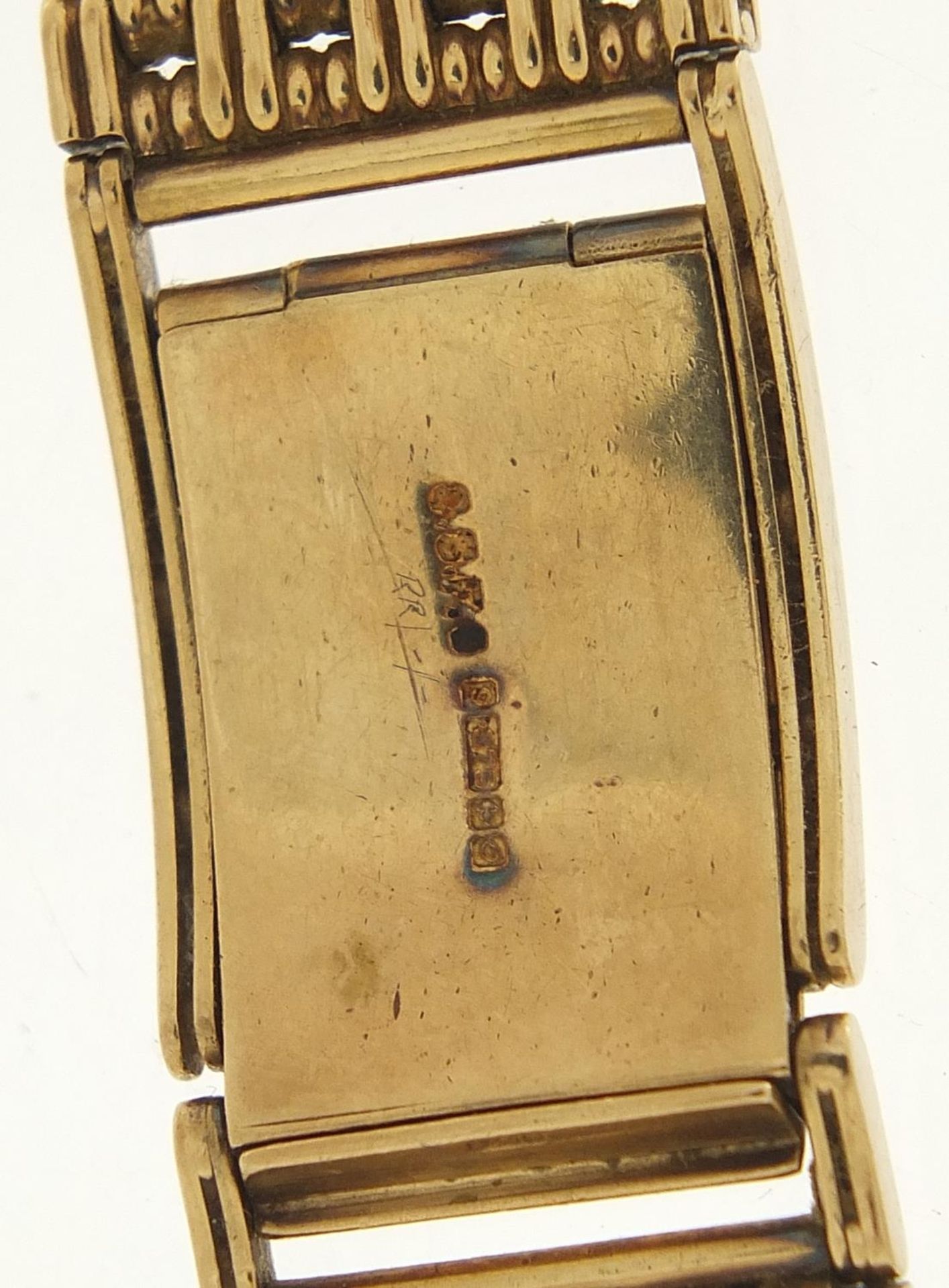 9ct gold watch strap, 15cm in length when closed, 1.7cm wide, 46.5g : For Further Condition - Image 5 of 5