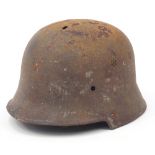 German military interest M34 helmet shell : For Further Condition Reports Please Visit Our Website -