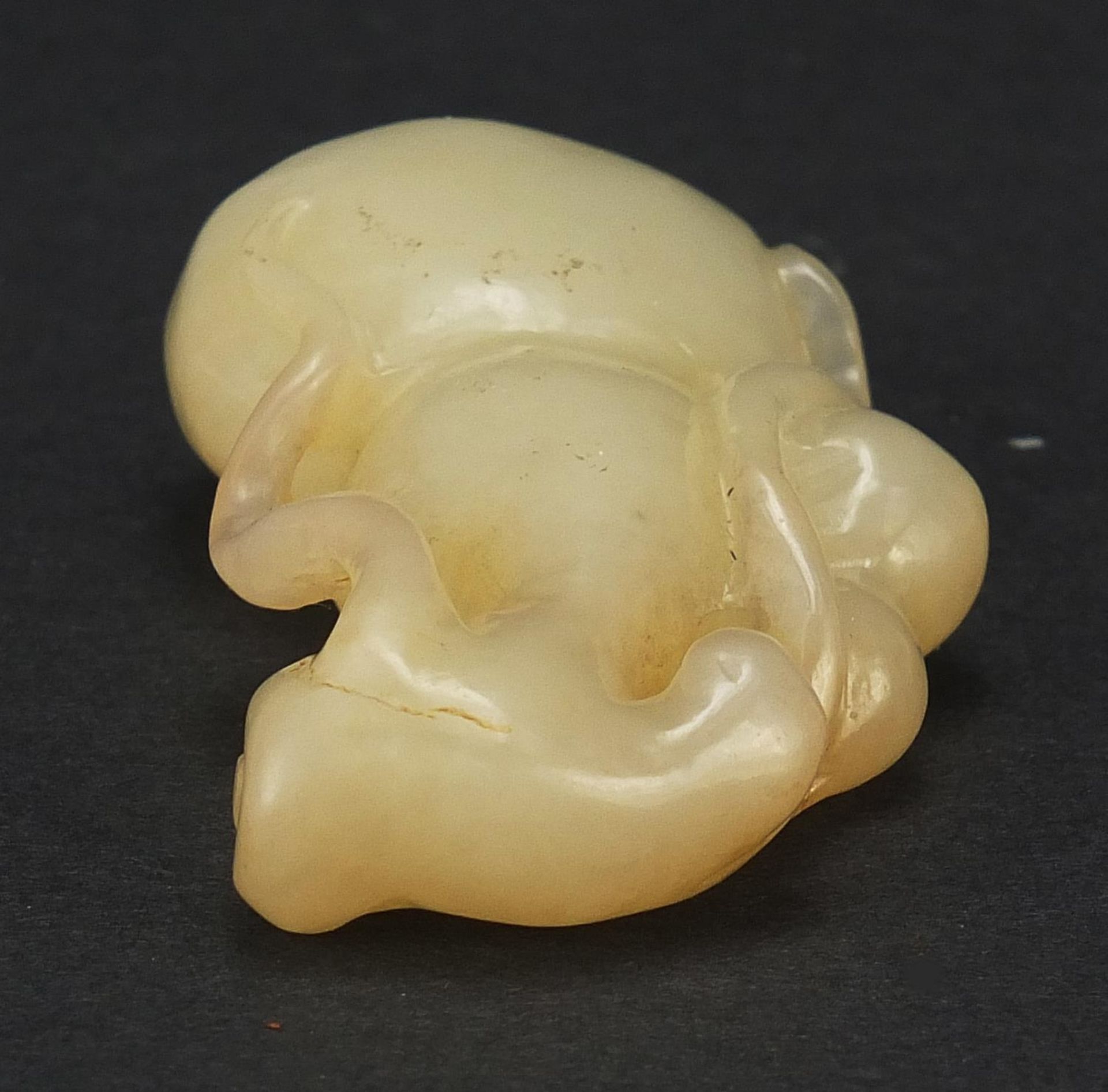 Chinese white jade carving of a gourd, 6cm high : For Further Condition Reports Please Visit Our - Image 6 of 7