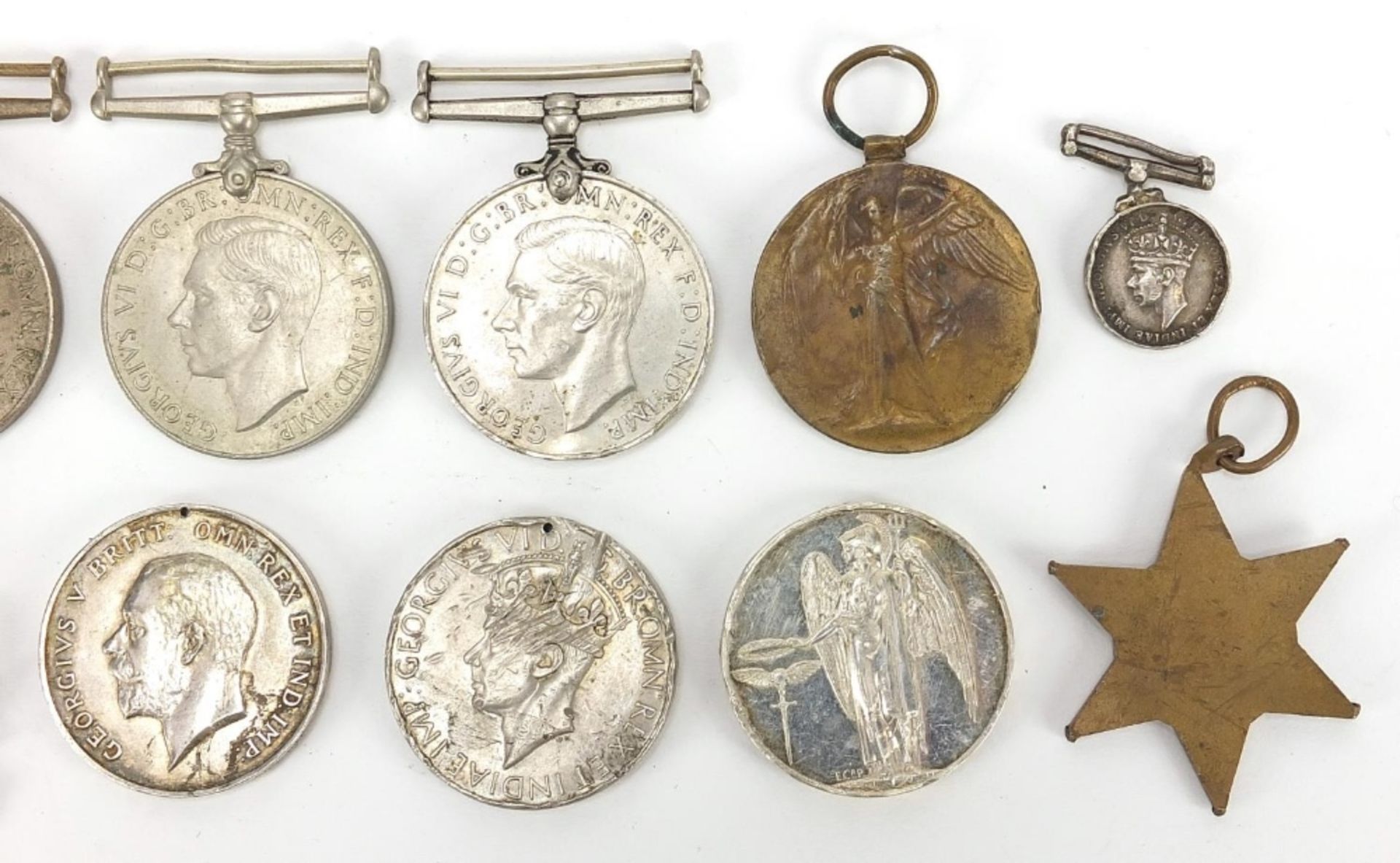 British militaria including four World War II medals, Intelligence Corps cap badge, Elizabeth II - Image 6 of 9