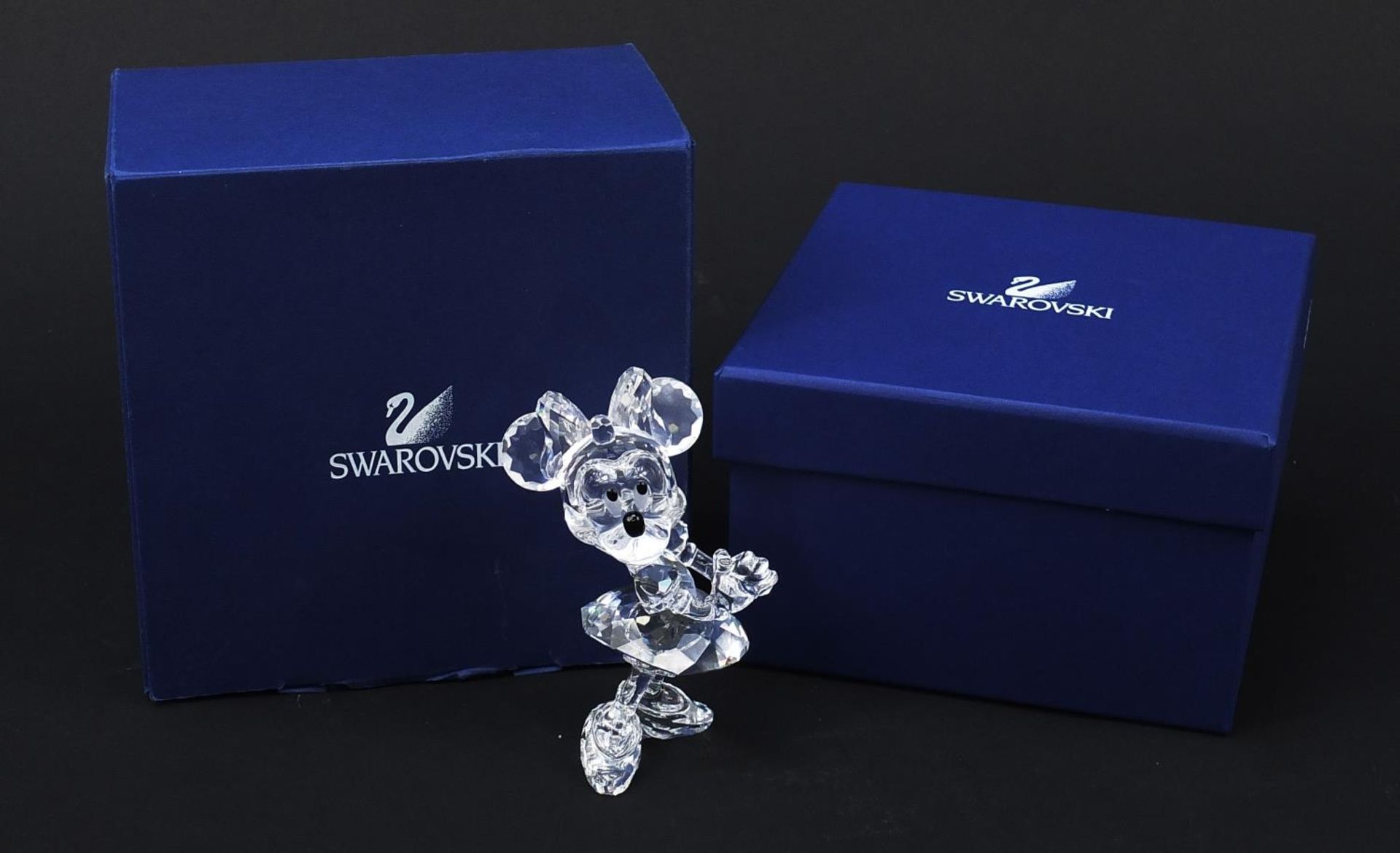 Swarovski Crystal Minnie Mouse figure with box from the Disney Showcase Collection, 11cm high : - Image 2 of 5