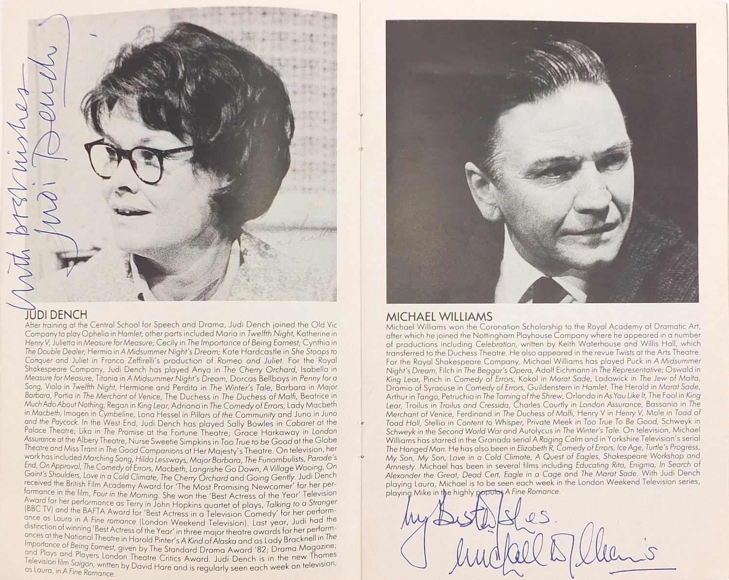 Collection of vintage signed theatre programmes including Judi Dench, Dame Gladys Cooper, Tommy - Image 9 of 29