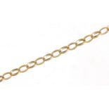 9ct gold Belcher link necklace, 60cm in length, 10.6g : For Further Condition Reports Please Visit