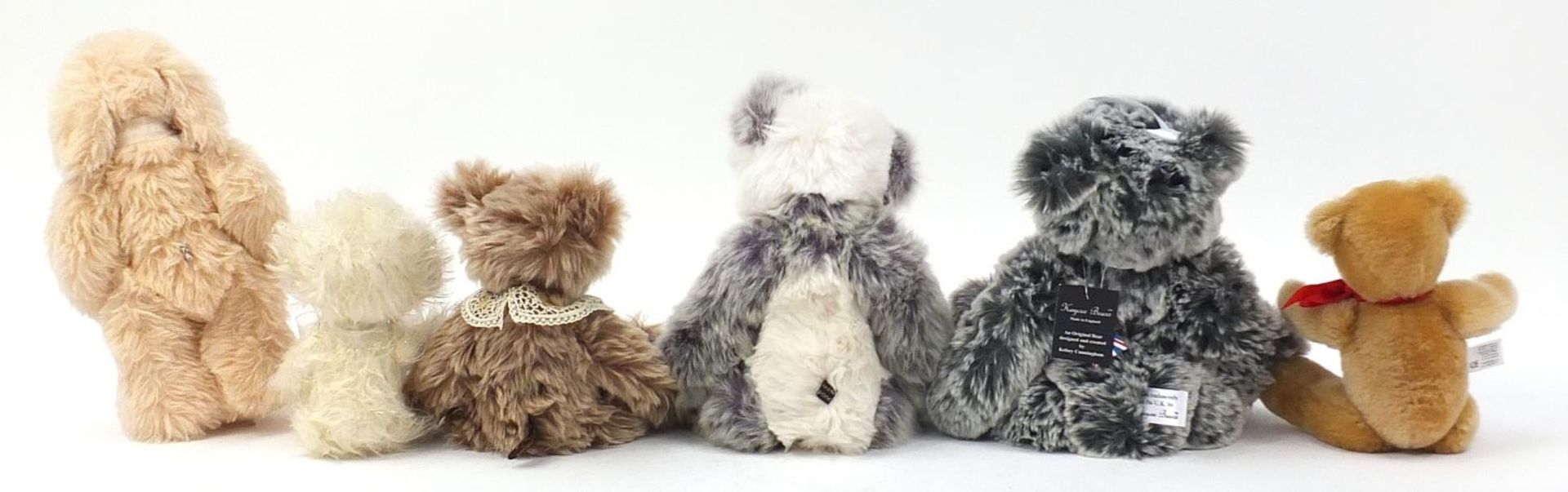 Six teddy bears with jointed limb including Merrythought, Isabelle Lee and Kaycee bears, the largest - Image 4 of 7