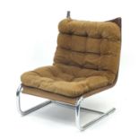 Mobelmontage, Swedish Innovator lounge chair with chrome frame, 85cm high : For Further Condition