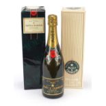 Two bottles of Moet & Chandon Champagne with boxes, one sealed including Brut Imperial 1986 : For