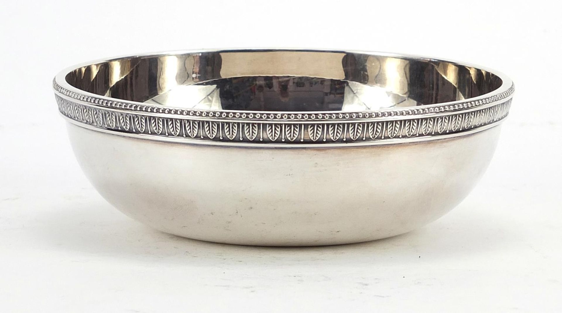 Christofle, silver plated bowl commemorating the SA Maritime Olympics, 12cm in diameter : For