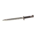 Military interest bayonet with steel blade, 43cm in length : For Further Condition Reports Please