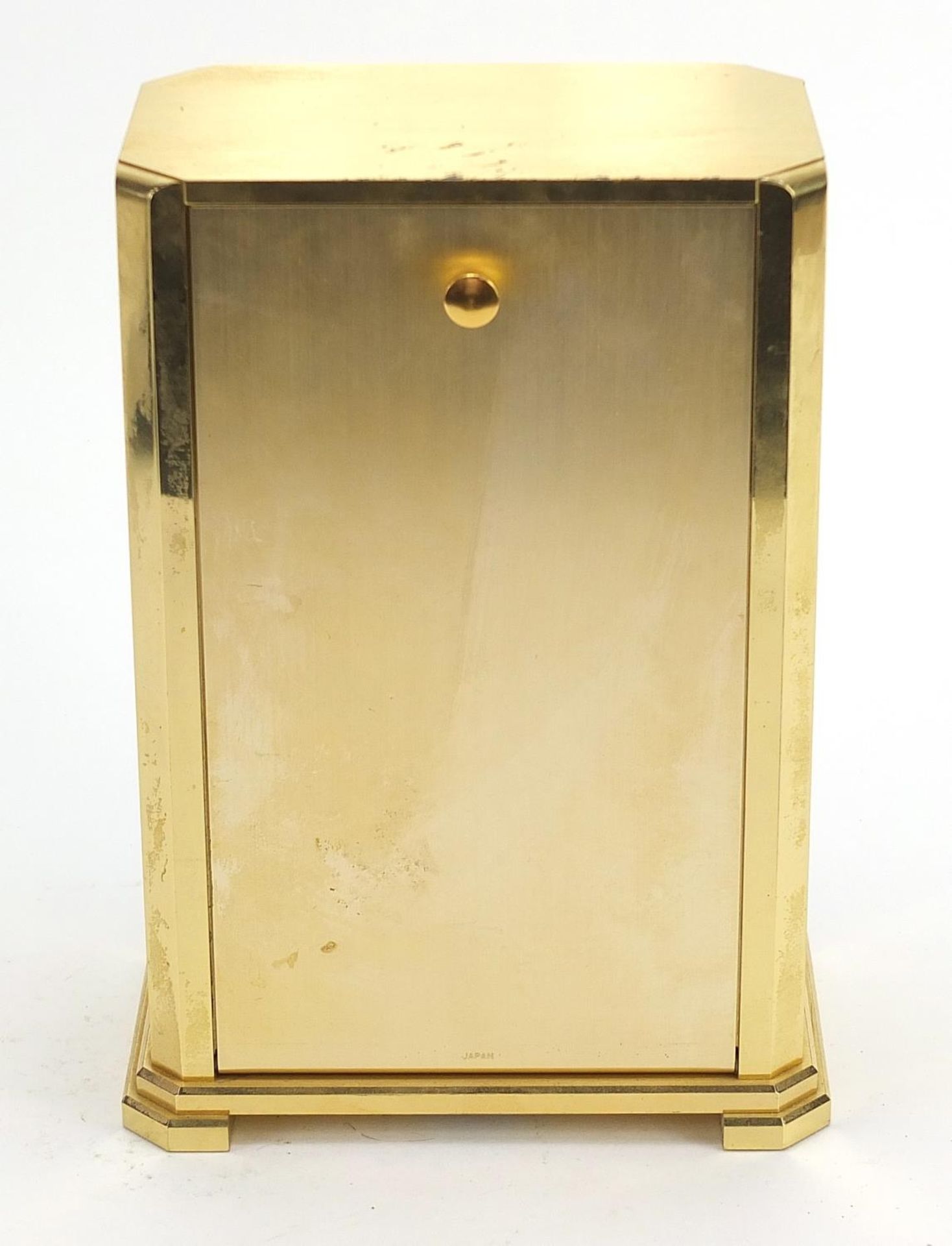 Seiko Westminster-Whittington mantle clock with Roman numerals, 20cm high : For Further Condition - Image 3 of 4