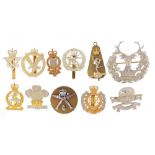 Eleven British military Staybright cap badges including Ghurkhas : For Further Condition Reports