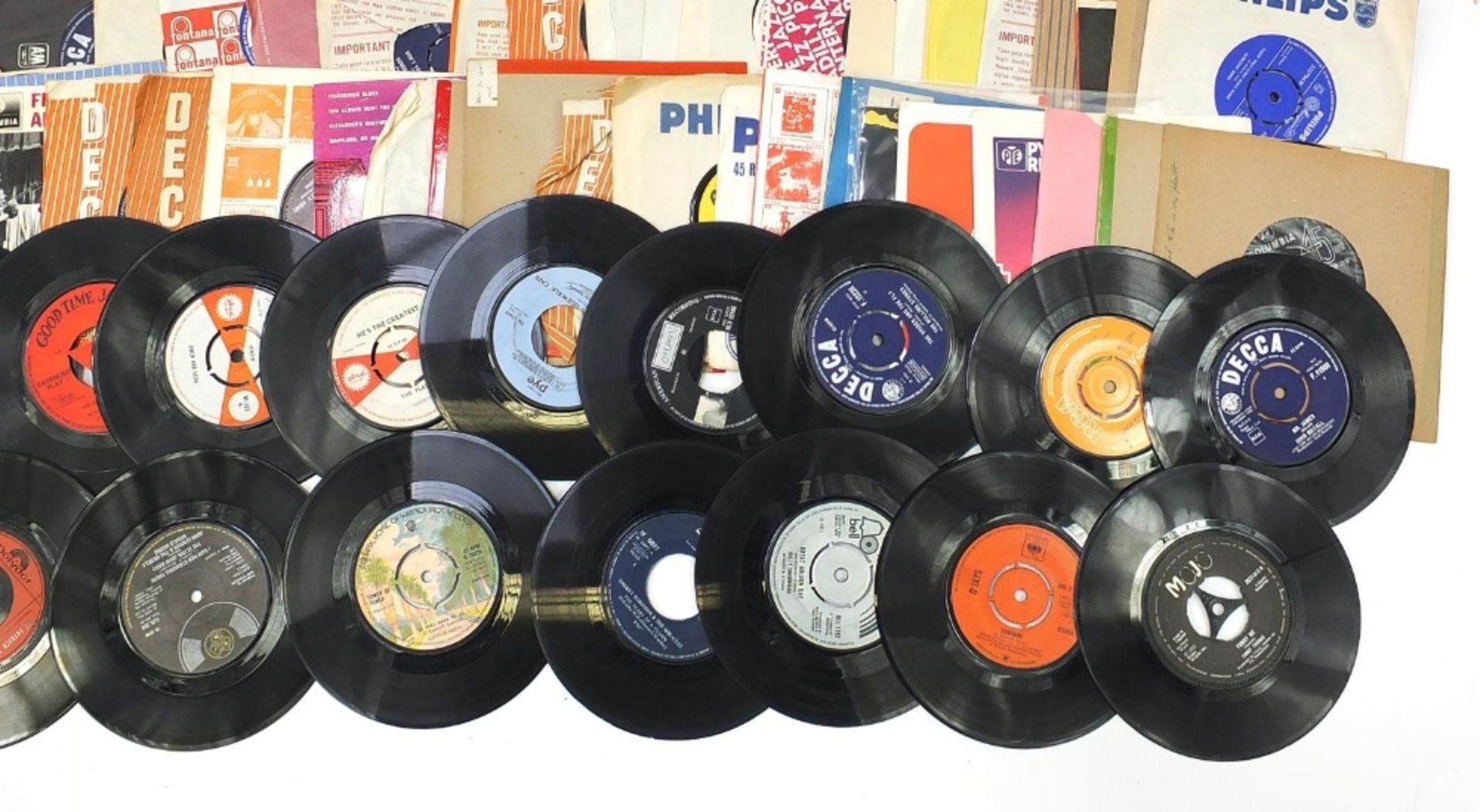 45rpm records including Elvis Presley, John Mayall, Chuck Berry, The Rolling Stones and The Jimi - Bild 5 aus 5