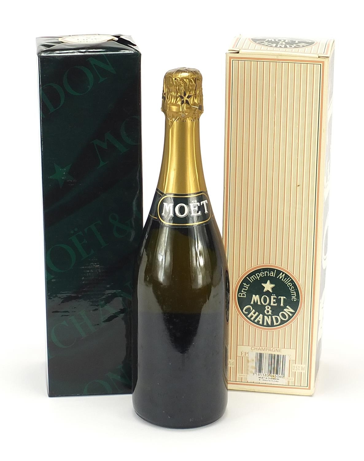 Two bottles of Moet & Chandon Champagne with boxes, one sealed including Brut Imperial 1986 : For - Image 2 of 2