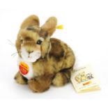 Steiff Dormili rabbit with tags numbered 077593, 15.5cm in length : For Further Condition Reports