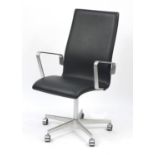 Arne Jacobsen for Fritz Hansen, 3273C Oxford armchair, 105cm high : For Further Condition Reports