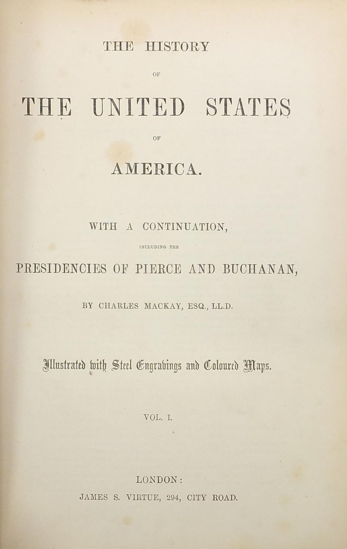 The History of the United States of America by Charles Mackay, two 19th century hardback books, - Image 6 of 7