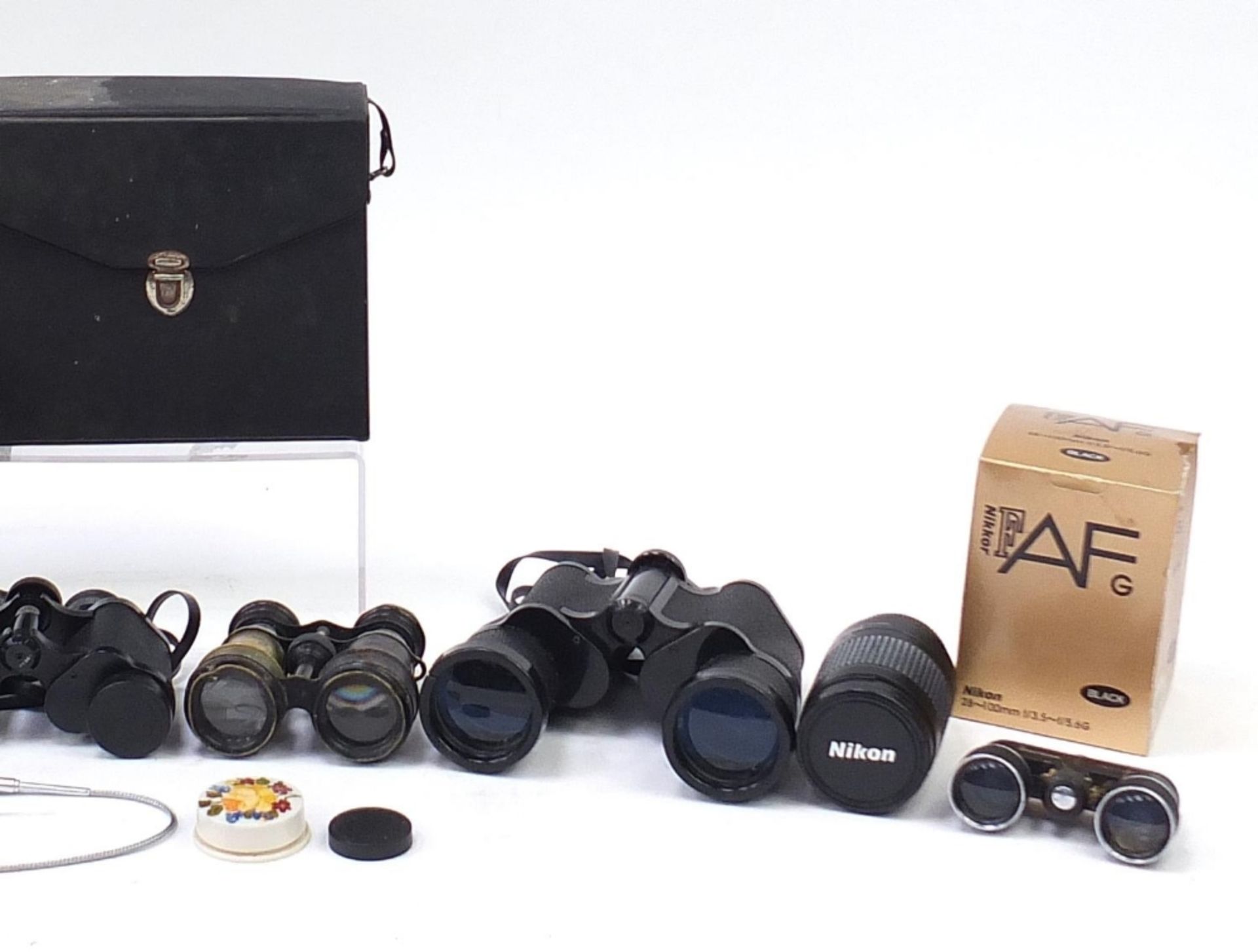 Vintage and later binoculars including Swift, Dolland and Nikon : For Further Condition Reports - Image 4 of 6