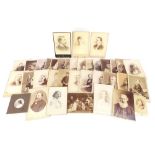 19th century carte de visite photographs including soldiers in military uniform : For Further